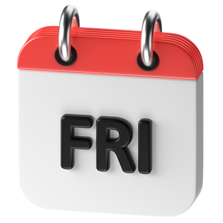 Friday  3D Icon