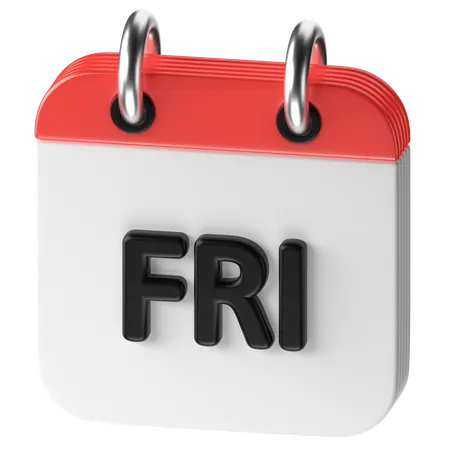 Friday  3D Icon
