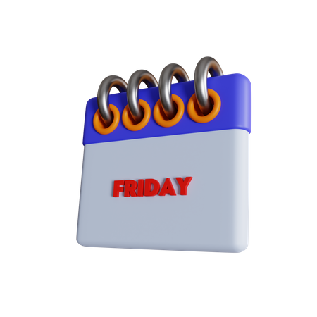 Friday  3D Icon