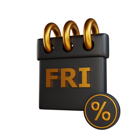 Friday Discount  3D Icon