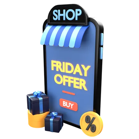 Friday Offer  3D Icon