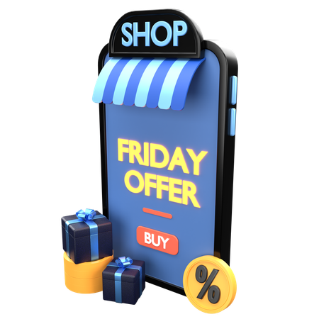 Friday Offer  3D Icon
