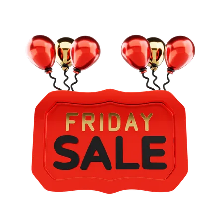 Friday Sale Banner  3D Icon