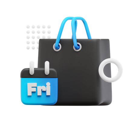 Friday Shopping Bag  3D Icon