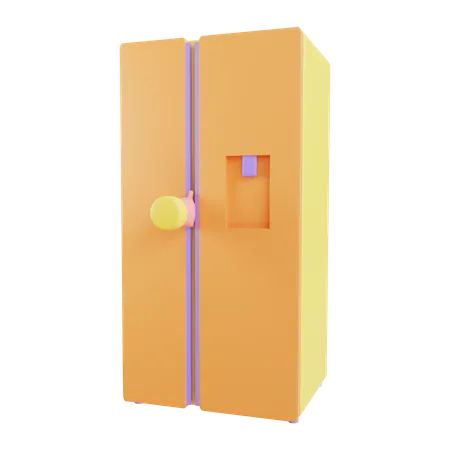 Fridge  3D Illustration