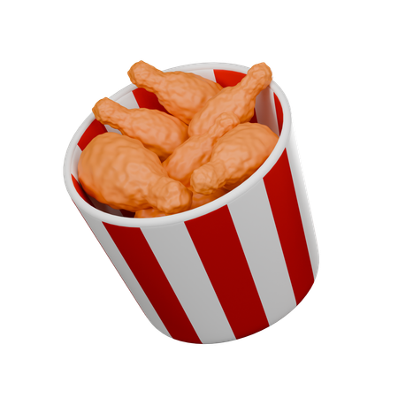 Fried Chicken  3D Icon