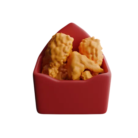 Fried Chicken Download This Item Now 3D Icon