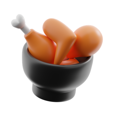 Fried chicken  3D Icon