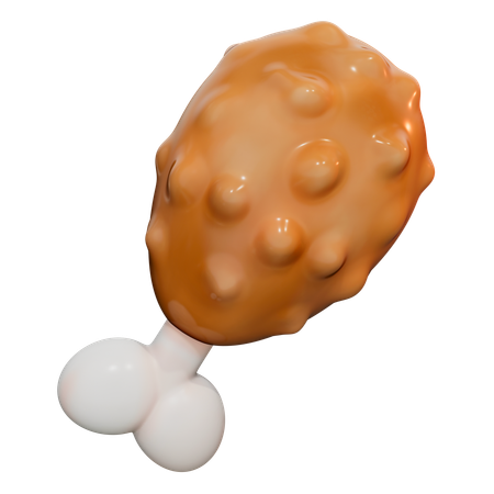 Fried Chicken  3D Icon