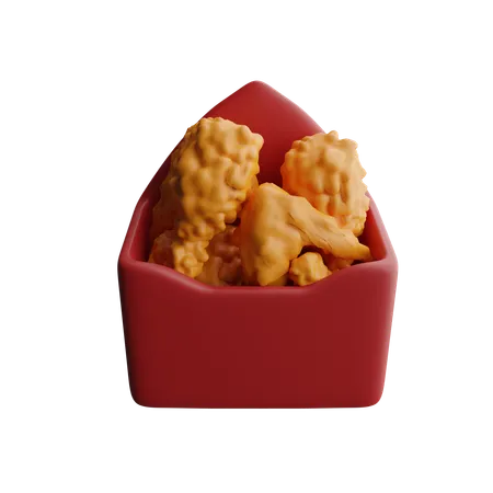 Fried chicken  3D Icon