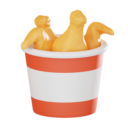 Fried Chicken  3D Icon