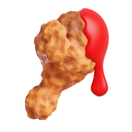 Fried Chicken  3D Icon