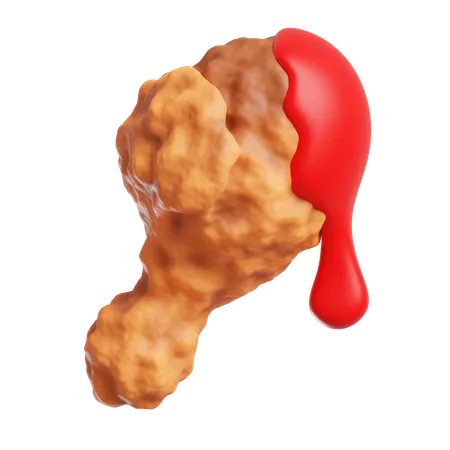 Fried Chicken  3D Icon