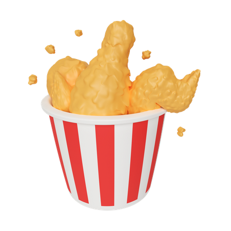 Fried Chicken 3D Icon