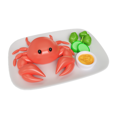 Fried Crab  3D Icon