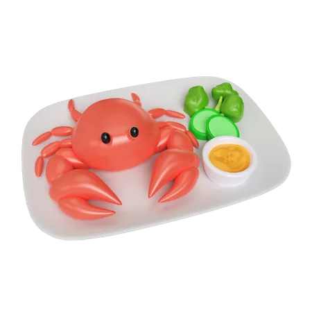 Fried Crab 3D Icon