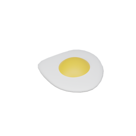 Fried egg  3D Icon