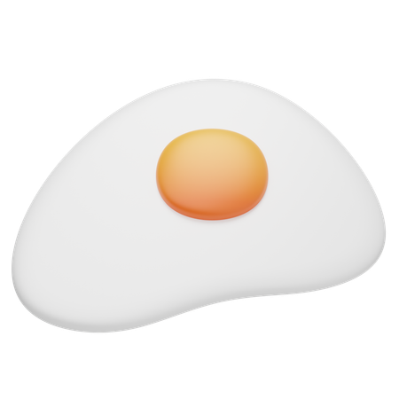 Fried Egg  3D Icon