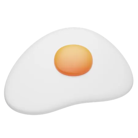 Fried Egg  3D Icon