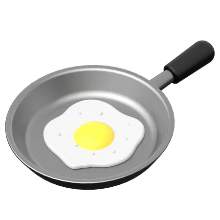 Fried Egg  3D Icon