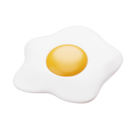 Fried egg  3D Icon