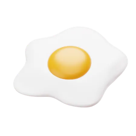 Fried egg  3D Icon