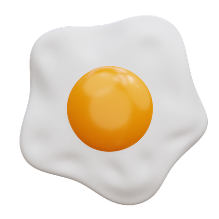 Fried Egg  3D Icon