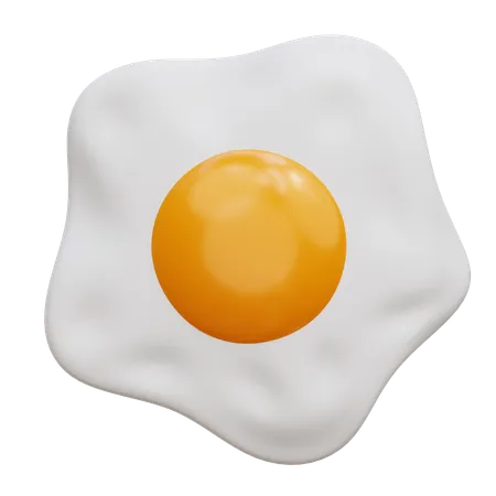 Fried Egg  3D Icon