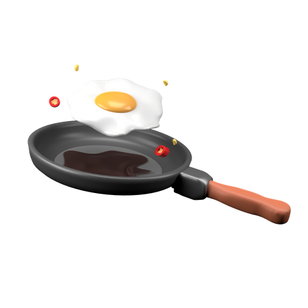 Fried egg  3D Icon