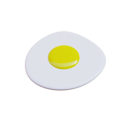 Fried Egg  3D Icon