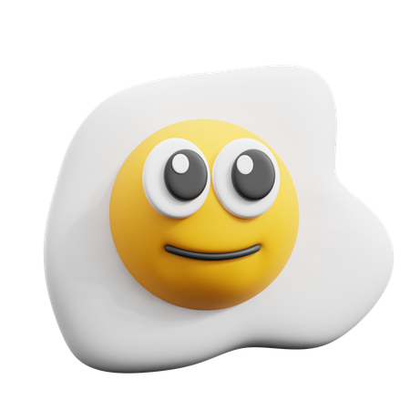 Fried Egg  3D Icon