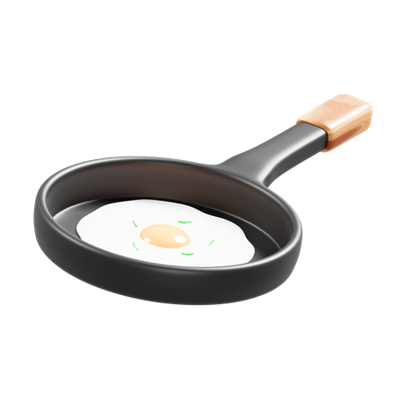 Fried Egg  3D Icon