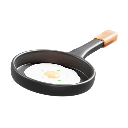 Fried Egg  3D Icon