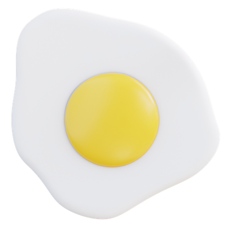 Fried Egg  3D Icon