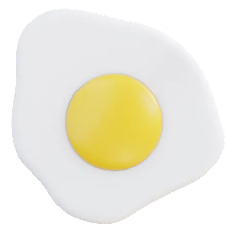 Fried Egg  3D Icon