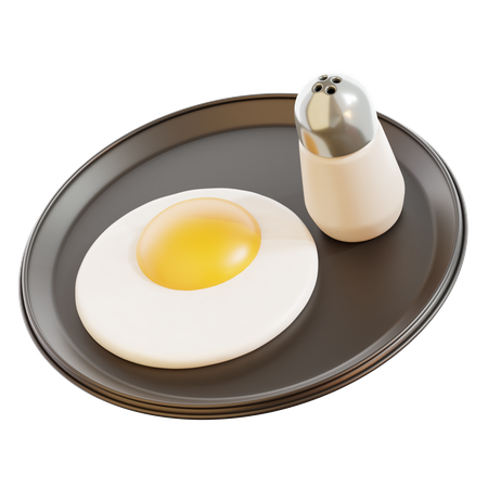 Fried Egg  3D Icon