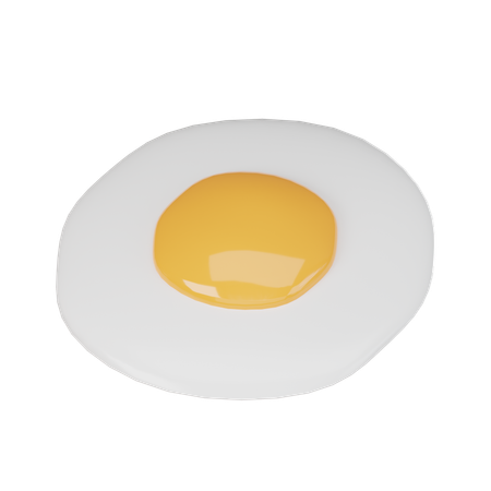 Fried Egg  3D Icon