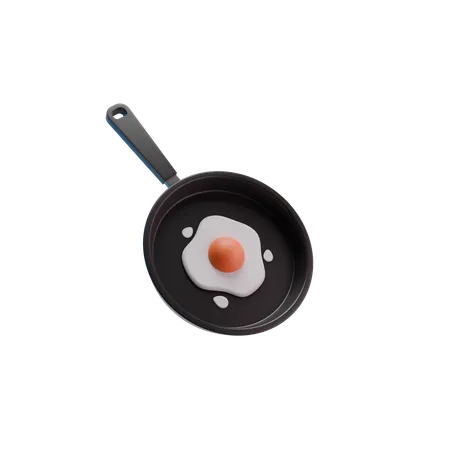 Fried Eggs 3 D Illustration 3D Icon