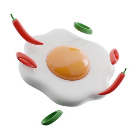 Fried Eggs  3D Icon