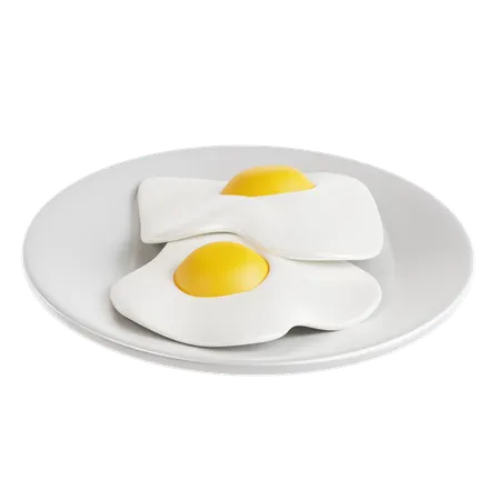 Fried Eggs  3D Icon