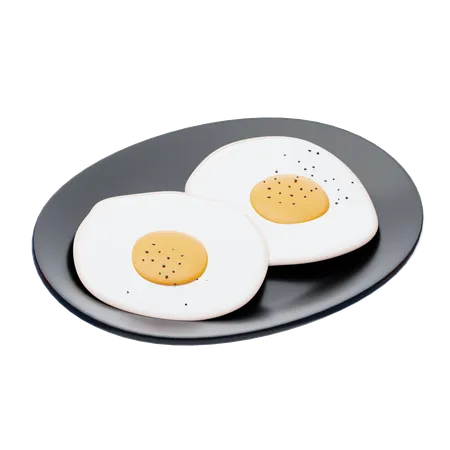 Fried Eggs  3D Icon