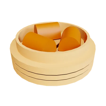 Fried Mantou  3D Icon