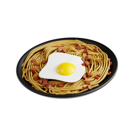 焼きそば  3D Icon