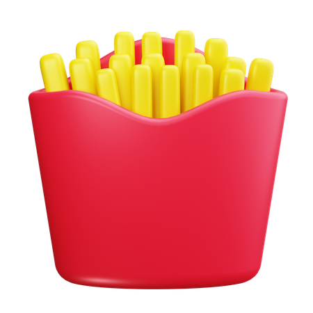 Fried potatoes  3D Icon