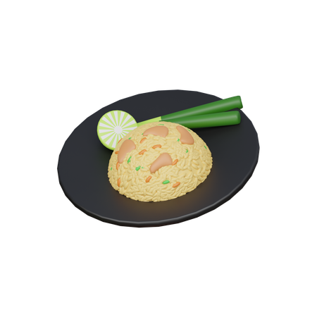 Fried rice  3D Icon