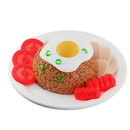 볶음밥  3D Icon