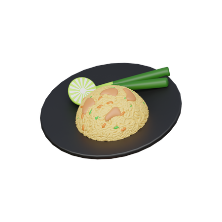 Fried rice  3D Icon