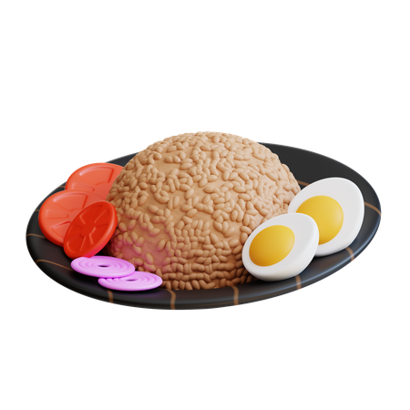 Fried Rice  3D Icon