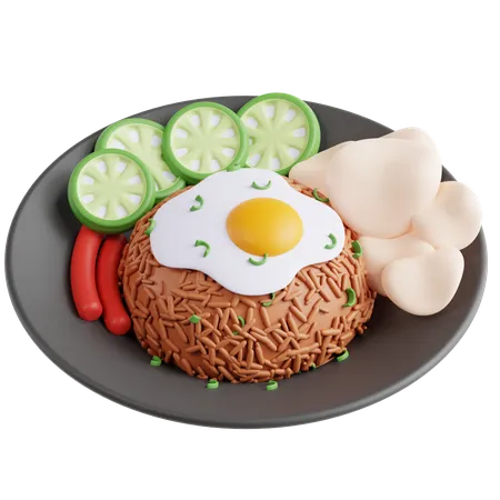 Fried Rice  3D Icon