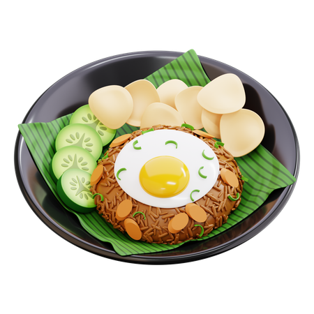 Fried rice  3D Icon